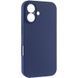 Чохол Silk Full Camera Protective (AA) NO LOGO для Apple iPhone 17 (6.3") Синій / Deep navy