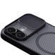 Карбонова накладка Nillkin CamShield Pro Magnetic для Apple iPhone 17 (6.3") Transparent black