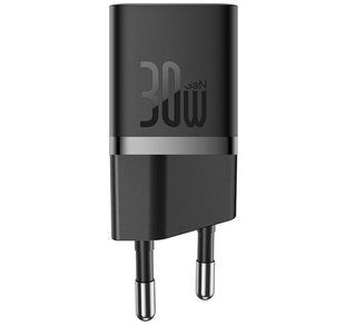 Фото: 1 з 10, Зарядний Пристрій Baseus GaN5 Fast Charger 1C 30W CCGN070401 Black, купити за 699 грн зі знижкою в Смартс | smarts.ua