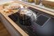 Варильна повверхня Gorenje індукційна, 83см, розширена зона, вбудована витяжка, 620м.куб/год, чорний (HET949BSC)