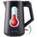 Електрочайник Gorenje 1.7л, Strix контроль, чорний матовий (K17OPB)