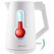 Електрочайник Gorenje 1.7л, Strix контроль, білий матовий (K17OPW)