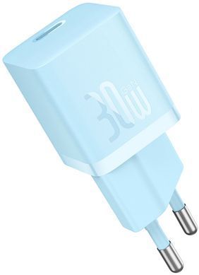 Фото: 5 з 10, Зарядний Пристрій Baseus GaN5 Fast Charger 1C 30W CCGN070603 Blue, купити за 699 грн зі знижкою в Смартс | smarts.ua
