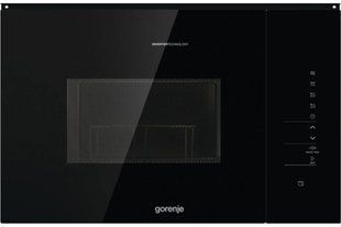 Фото: 1 из 11, Мікрохвильова піч Gorenje вбудовувана, 25л, електр. управл., 900Вт, гриль, дисплей, інвертор, чорний (BMI251SG3BG), купить за 22 399 грн со скидкой в Смартс | smarts.ua