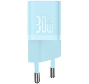 Фото: 1 з 10, Зарядний Пристрій Baseus GaN5 Fast Charger 1C 30W CCGN070603 Blue, купити за 699 грн зі знижкою в Смартс | smarts.ua
