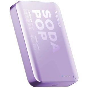 Фото: 1 з 1, Портативний зарядний пристрій WRL 10000MAH PURPLE IP166U MOMAX, купити за 2 199 грн зі знижкою в Смартс | smarts.ua