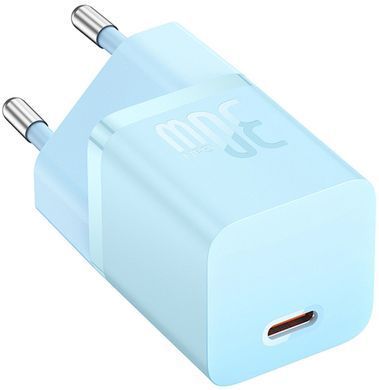 Фото: 6 з 10, Зарядний Пристрій Baseus GaN5 Fast Charger 1C 30W CCGN070603 Blue, купити за 699 грн зі знижкою в Смартс | smarts.ua