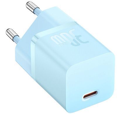 Фото: 3 з 10, Зарядний Пристрій Baseus GaN5 Fast Charger 1C 30W CCGN070603 Blue, купити за 699 грн зі знижкою в Смартс | smarts.ua