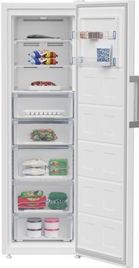 Фото: 2 з 5, Морозильна камера Beko, 171x60x71, 260л, 1дв., E, NF, білий (B1RFNE294W), купити за 20 999 грн зі знижкою в Смартс | smarts.ua