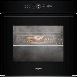 Фото: 1 из 9, Духова шафа Whirlpool електрична, 73л, A+, дисплей, конвекція, піроліз, телескопічні напрямні, чорний (WOI5S8PPM1SBA), купить за 23 599 грн со скидкой в Смартс | smarts.ua