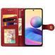 Шкіряний чохол книжка GETMAN Gallant (PU) для Xiaomi Redmi Note 13 4G Червоний