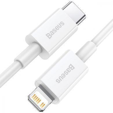 Фото: 7 з 10, Кабель Baseus Superior Series Fast Charging Data Cable Type-C To IP PD 20W 0.25m (CATLYS-02) White, купити за 299 грн зі знижкою в Смартс | smarts.ua