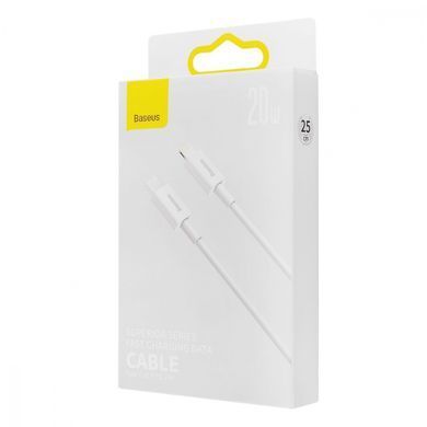 Фото: 2 з 10, Кабель Baseus Superior Series Fast Charging Data Cable Type-C To IP PD 20W 0.25m (CATLYS-02) White, купити за 299 грн зі знижкою в Смартс | smarts.ua
