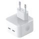 Зарядний Пристрій XO L102 Double USB-C QC&PD3.0 35W 3A With Lightning-Type-C Cable White