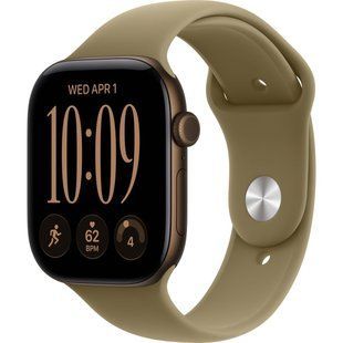 Фото: 1 з 4, Смарт-годинник Apple Watch Series 12 GPS 46mm Dark Bronze Aluminum Case With Olive Sport Band M/L MJ4, купити за 24 449 грн зі знижкою в Смартс | smarts.ua