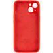 Чохол Silicone Case Full Camera Protective (AA) для Apple iPhone 15 (6.1") Червоний / Red