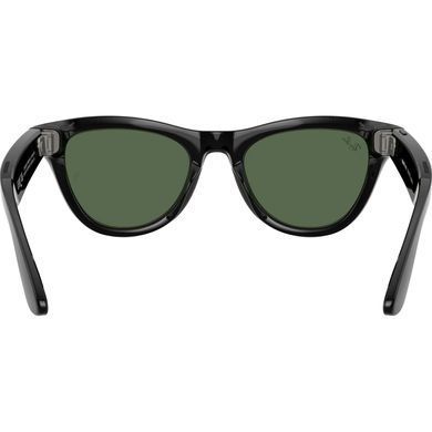 Фото: 3 из 4, Розумні окуляри RAY-BAN | META Skyler Gen2 Standard Shiny Black Frame / G-15 Green Lenses (RW4014 601/71 52-20), купить за 27 449 грн со скидкой в Смартс | smarts.ua