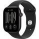 Смарт-годинник Apple Watch Series 12 GPS 42mm Black Aluminum Case With Black Sport Band S/M MJEA4