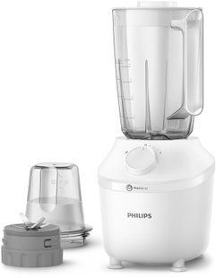Фото: 1 из 14, Блендер Philips стаціонарний 3000 series 450Вт, чаша-1900мл, чопер, імпульсний режим, білий (HR2041/17), купить за 2 099 грн со скидкой в Смартс | smarts.ua