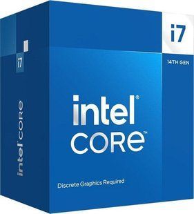 Фото: 1 з 1, Центральний процесор Intel Core i7-14700F 20C/28T 2.1GHz 33Mb LGA1700 65W w/o graphics Box (BX8071514700F), купити за 19 209 грн зі знижкою в Смартс | smarts.ua