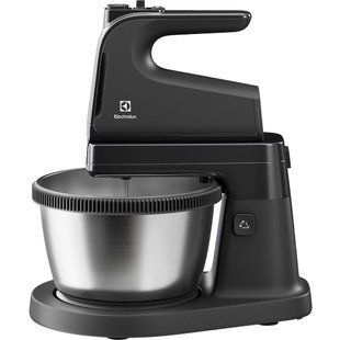 Міксер Electrolux стаціонарний 500Вт, насадки-4, чаша-метал, 3.5л, сірий темний (ESM4B)