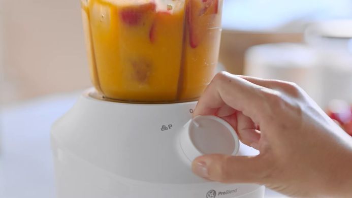 Фото: 10 из 14, Блендер Philips стаціонарний 3000 series 450Вт, чаша-1900мл, чопер, імпульсний режим, білий (HR2041/17), купить за 2 099 грн со скидкой в Смартс | smarts.ua