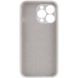 Чохол Silicone Case Full Camera Protective (AA) NO LOGO для Apple iPhone 15 Pro (6.1") Сірий / Dark Gray