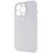 Чохол Silicone Case Full Camera Protective (AA) NO LOGO для Apple iPhone 15 Pro (6.1") Сірий / Dark Gray