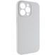 Чохол Silicone Case Full Camera Protective (AA) NO LOGO для Apple iPhone 15 Pro (6.1") Сірий / Dark Gray