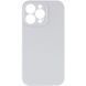 Чохол Silicone Case Full Camera Protective (AA) NO LOGO для Apple iPhone 15 Pro (6.1") Сірий / Dark Gray
