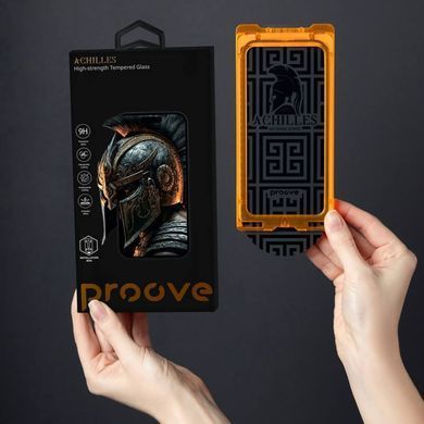 Фото: 5 з 5, Захисне скло iPhone 16 Pro Proove Achilles Installation Box (PGPAIB16P001) black, купити за 1 349 грн зі знижкою в Смартс | smarts.ua