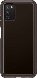 Фото: 1 з 2, Чехол-накладка Samsung A037 2021 Soft Clear Cover (EF-QA037TBEGRU) Black, купити за 299 грн зі знижкою в Смартс | smarts.ua