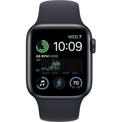 Фото: 2 из 2, Смарт-годинник Apple Watch SE2 GPS 40mm Midnight Aluminium With Midnight Sport Band S/M MNT73, купить за 11 799 грн со скидкой в Смартс | smarts.ua