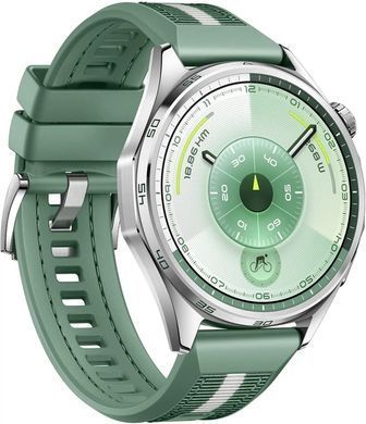 Фото: 3 из 6, Смарт-годинник HUAWEI WATCH GT 6 46mm Green, купить за 13 349 грн со скидкой в Смартс | smarts.ua