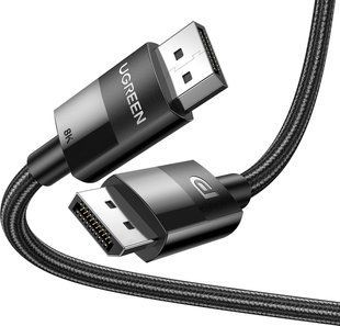 Фото: 1 з 2, Кабель UGREEN DP114 DP 1.4 Male To Male Plastic Case Braided Cable 1m (80390), купити за 549 грн зі знижкою в Смартс | smarts.ua