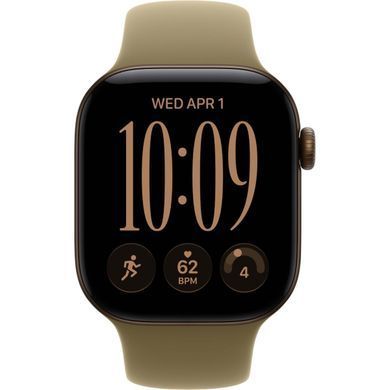 Фото: 2 з 4, Смарт-годинник Apple Watch Series 12 GPS GPS 42mm Dark Bronze Aluminum Case with Olive Sport Band S/M (MJEF4), купити за 23 749 грн зі знижкою в Смартс | smarts.ua