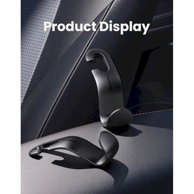 Фото: 8 из 9, Автомобільний тримач UGREEN LP104 Car Seat Hanger, 2 шт (30337) Black, купить за 149 грн со скидкой в Смартс | smarts.ua