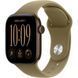 Смарт-годинник Apple Watch Series 12 GPS GPS 42mm Dark Bronze Aluminum Case with Olive Sport Band S/M (MJEF4)