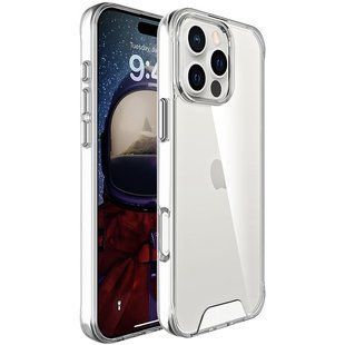 Фото: 1 з 7, Чохол TPU Space Case transparent для Apple iPhone 16 Pro Max (6.9") Прозорий, купити за 499 грн зі знижкою в Смартс | smarts.ua