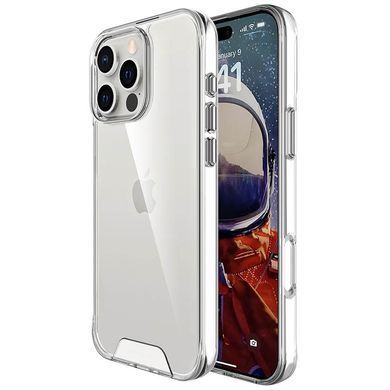 Фото: 4 з 7, Чохол TPU Space Case transparent для Apple iPhone 16 Pro Max (6.9") Прозорий, купити за 499 грн зі знижкою в Смартс | smarts.ua