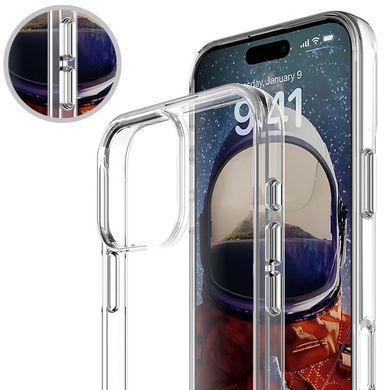 Фото: 5 з 7, Чохол TPU Space Case transparent для Apple iPhone 16 Pro Max (6.9") Прозорий, купити за 499 грн зі знижкою в Смартс | smarts.ua