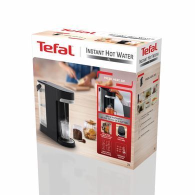 Електрочайник-диспенсер Tefal Instant Hot Water 2л, 5 темп.реж, миттєве нагрівання, сенc. управління, чорний (BR3508E0)