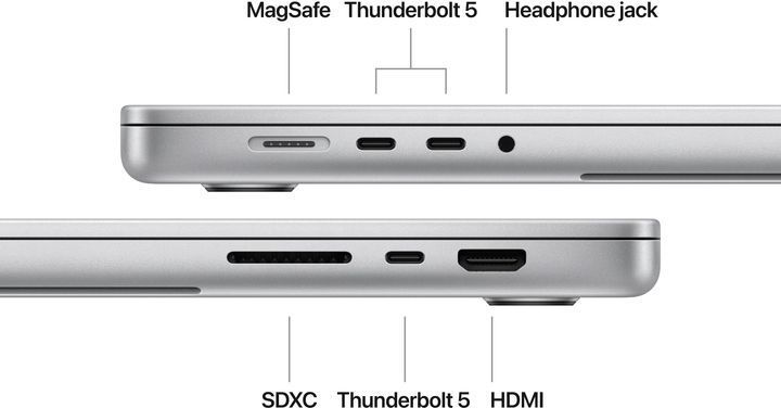 Фото: 4 з 4, Ноутбук Apple MacBook Pro 16 18CPU/40GPU/64GB/2TB Silver Z1MV0002M (M5 Max), купити за 307 199 грн зі знижкою в Смартс | smarts.ua