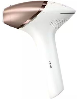 Фото: 2 з 28, Фотоепілятор Philips Lumea IPL 9900 Series, акумуляторний , кіл-ть спалах.-450000, 2-4 см2, насадок-3, футляр, біло-золотий (BRI973/00), купити за 23 999 грн зі знижкою в Смартс | smarts.ua