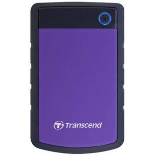 Фото: 1 з 4, Зовнішній жорсткий диск TRANSCEND 4TB TS4TSJ25H3P USB 3.0 Storejet 2.5" H3 Фіолетовий, купити за 12 999 грн зі знижкою в Смартс | smarts.ua