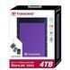 Зовнішній жорсткий диск TRANSCEND 4TB TS4TSJ25H3P USB 3.0 Storejet 2.5" H3 Фіолетовий