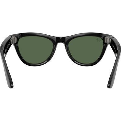 Фото: 4 из 4, Розумні окуляри RAY-BAN | META Skyler Standard - Shiny Black / G-15 Green (RW4010 601/71 52-20), купить за 15 549 грн со скидкой в Смартс | smarts.ua
