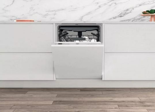Фото: 3 из 12, Посудомийна машина Whirlpool вбудована, 14компл., A+++, 60см, дисплей, інвертор, 3й кошик, білий (WIC3C33PFE), купить за 18 555 грн со скидкой в Смартс | smarts.ua