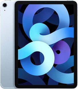 Фото: 1 з 3, Планшет Apple Ipad Air 10.9'' Wi-Fi + LTE 2020 64GB Sky Blue (MYJ12), купити за 19 549 грн зі знижкою в Смартс | smarts.ua