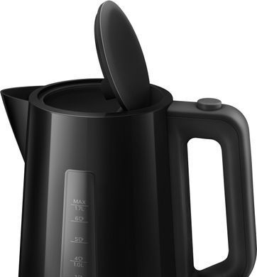Електрочайник Philips Series 3000 1.7л, пластик, чорний (HD9318/20)